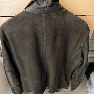 Allsaints Survey Slim Fit Leather Blazer